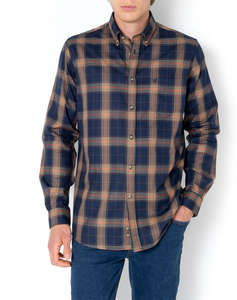 THE BOSTONIANS РИЗА COPLEY REGULAR FIT BigCheck FLANNEL Button-down Regular FIT