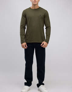 NAUTICA БЛУЗА T-SHIRT MM SOLID LONG SLEEVE CREW TEE