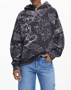 DESIGUAL SWEAT_LETTERS MICKEY WOMENS SWEATSHIRT