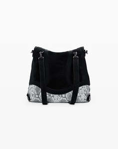 DESIGUAL BACK_SNAKE PATCH JERSEY 2 WOMENS BAG