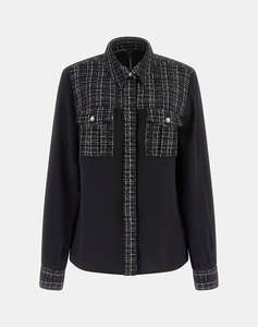 GUESS SANDRA MIX TWEED SHIRT ДАМСКА РИЗА
