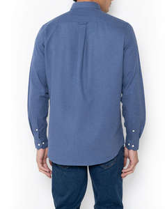 THE BOSTONIANS РИЗА REGULAR FIT Plain FLANNEL Button-down Regular Fit