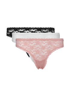 GUESS 3PACK BASIC LACE BRAZILIAN WOMENS UNDERWEAR