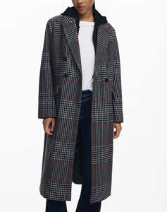 DESIGUAL COAT_CAPUCHA_CHECK ДАМСКО ПАЛТО