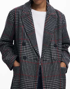 DESIGUAL COAT_CAPUCHA_CHECK ДАМСКО ПАЛТО