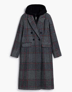 DESIGUAL COAT_CAPUCHA_CHECK ДАМСКО ПАЛТО