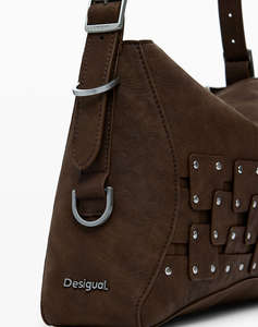 DESIGUAL BAG_NEW PATCH 2 CHOCO WOMENS BAG