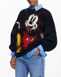 DESIGUAL SWEAT_HELLO MICKEY WOMENS SWEATSHIRT