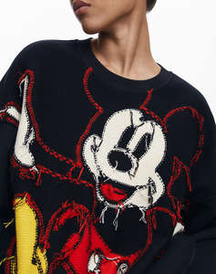 DESIGUAL SWEAT_HELLO MICKEY WOMENS SWEATSHIRT