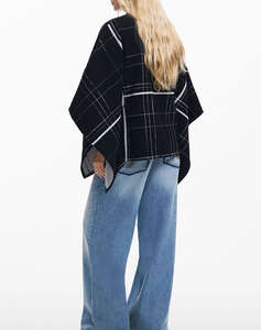 DESIGUAL PONCHO_CUADROS ALDAMA ДАМСКО ПОНЧО