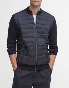 BARBOUR ESSENTIAL CARN BAFFLE ZIP THROUGH KNITTED JUMPER