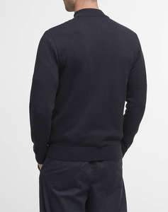 BARBOUR ESSENTIAL CARN BAFFLE ZIP THROUGH KNITTED JUMPER