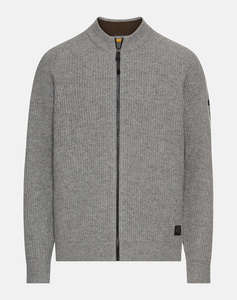 CAMEL ACTIVE ПЛЕТЕНА ЖИЛЕТКА full zip stand up collar