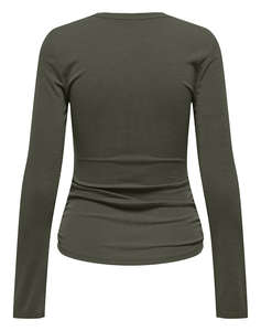 ONLY ONLFREE LIFE L/S SLUB RIB TOP JRS