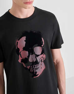 ANTONY MORATO MMKS02554FA100240 MIN OF 6 T-SHIRT REGULAR FIT IN JERSEY COTTON FABRIC WITH RUBBER AND FLOCK PRINT МЪЖКА ТЕНИСКА