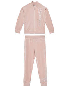 GUESS SET VELVET LS ACTIVE TOP+PANTS SET CHILD GIRL