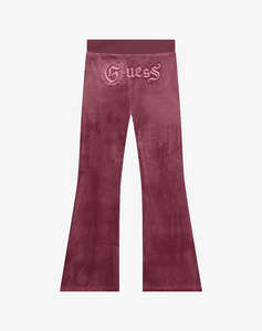 GUESS VELVET FLARE ACTIVE PANTS TROUSERS CHILD GIRL
