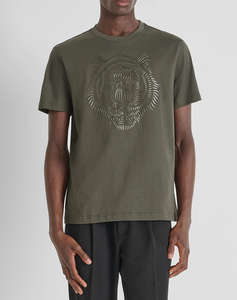 ANTONY MORATO MMKS02566FA100240 MIN OF 6 T-SHIRT REGULAR FIT IN JERSEY COTTON FABRIC WITH RUBBER REFLECTIVE TIGER PRINT МЪЖКА ТЕНИСКА