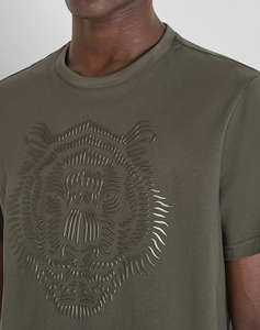 ANTONY MORATO MMKS02566FA100240 MIN OF 6 T-SHIRT REGULAR FIT IN JERSEY COTTON FABRIC WITH RUBBER REFLECTIVE TIGER PRINT МЪЖКА ТЕНИСКА