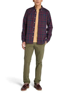 TIMBERLAND Stretch Poplin Check Shirt