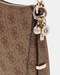 GUESS ECO ERICA TOP ZIP SHOULDER BAG WOMENS BAG