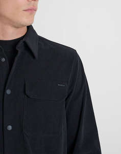 ANTONY MORATO MMSL00765FA300027 MIN OF 6 SHIRT REGULAR FIT IN CORDUROY FABRIC WITH LOGOED METAL BADGE МЪЖКА ТЕНИСКА