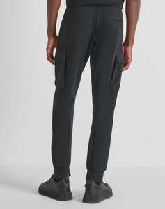 ANTONY MORATO MMFP00415FA150168 MIN OF 6 FLEECE TROUSERS REGULAR FIT IN INTERLOCK COTTON BLEND FABRIC WITH LOGOED RUBBER FLAG МЪЖКО ПАЛТО