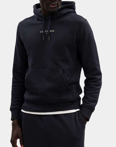 TRUSARDI SWEAT-FELPA CON CAPPUCCIO IN JERSEY DIAGONALE STAMPA TRUSSARDI