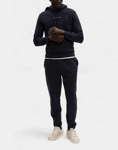 TRUSARDI SWEAT-FELPA CON CAPPUCCIO IN JERSEY DIAGONALE STAMPA TRUSSARDI