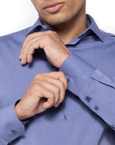 THE BOSTONIANS РИЗА ПОПЛИН CUSTOM FIT Plain POPLIN Semi-rex Custom FIT