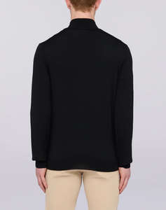 TRUSSARDI KNITWEAR -PULLOVER IN PURA LANA CON ZIP