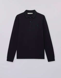 TRUSSARDI T-SHIRT-POLO A MANICA LUNGA REGULAR FIT IN PIQUET