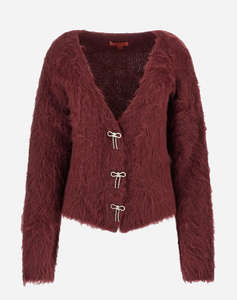 GUESS LS VN TOMIKO BOW BUTTON CARDI ПЛЕТЕНИ ДАМСКИ ДРЕХИ