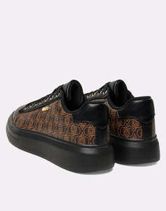 LIU JO SPORT BABOL 01 - SNEAKER MONOGRAM SAFFIANO WOMENS SHOE