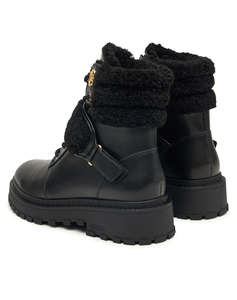 LIU JO RUMI 40 - ANKLE BOOT CALF LEATHER/FUR/LINING FUR WARM LINING WOMENS SHOE