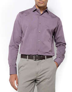 THE BOSTONIANS РИЗА ПОПЛИН CUSTOM FIT Plain POPLIN Semi-rex Custom FIT