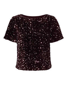 ONLY ONLANIKA SS SEQUINS BOAT TOP WVN