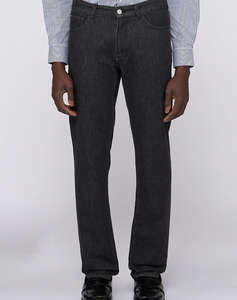 TRUSSARDI JEANS-5 TASCHE 370 CLOSE IN DENIM BLACK STONE WASHED
