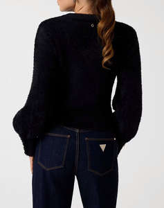 GUESS LS MN YUKI FUZ CUT-OUT SWEATER ПЛЕТЕНИ ДАМСКИ ДРЕХИ