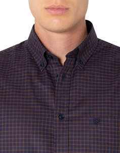 THE BOSTONIANS РИЗА CHESTER TWILL REGULAR FIT MiniCheck TWILL Button-down Regular FIT