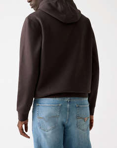 GUESS HOODED BASIC SWEATSHIRT MENS SWEATSHIRT