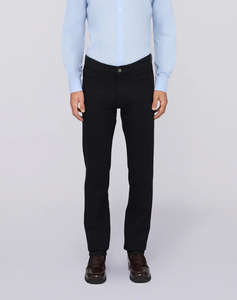 TRUSSARDI 5 POCKET 370 CLOSE - BLACK RINSE DENIM