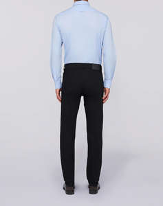 TRUSSARDI 5 POCKET 370 CLOSE - BLACK RINSE DENIM