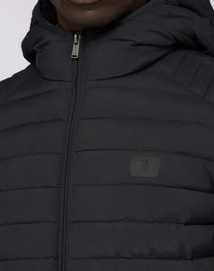 TRUSSARDI PADDED -GIACCA IMBOTTITA CON CAPPUCCIO IN NYLON CRINKLE