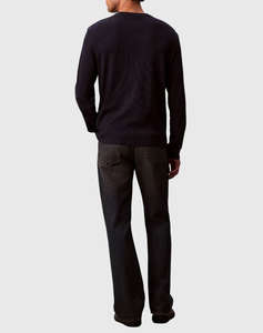 CALVIN KLEIN LS WAFFLE BADGE CREWNK TEE