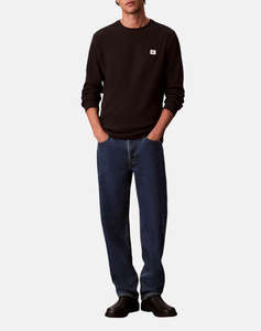 CALVIN KLEIN LS WAFFLE BADGE CREWNK TEE