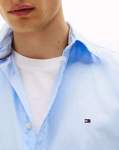 TOMMY HILFIGER CORE FLEX POPLIN SOLID RF SHIRT
