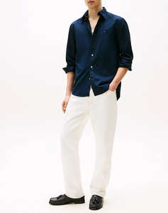 TOMMY HILFIGER CORE FLEX POPLIN SOLID RF SHIRT