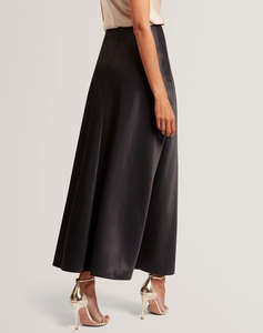 TED BAKER SALIRA Printed Bias Cut Midi Skirt