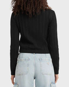 GUESS JEANS GJ LS HALF ZIP CABLE SWTR ДАМСКИ ПУЛОВЕР